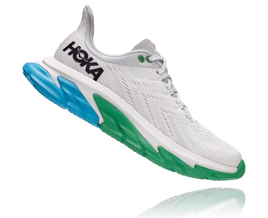 Tenis Hoka One One Hombre Blancos - Clifton Edge - VTWG78234